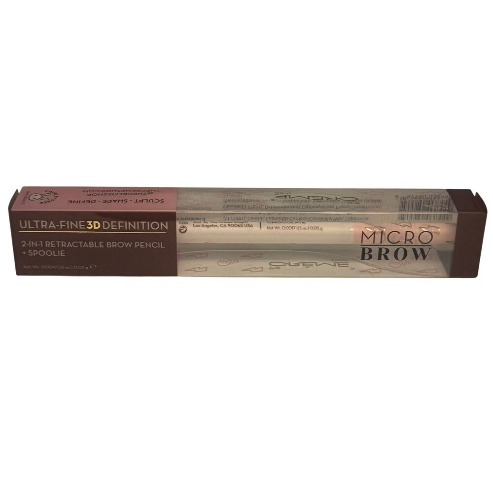 Crème Shop Ultra-Fine 3D Definition 2-in-1 Retractable Micro Brow Pencil+Spoolie